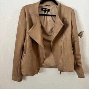 DKNY Tan Suede Jacket